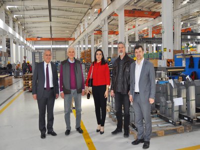 EMO ANKARA ŞUBESİ YÖNETİM KURULU ÜYELERİ ASTOR FİRMASI YÖNETİM KURULU BAŞKANI FERİDUN GEÇGELİ ZİYARET ETTİLER