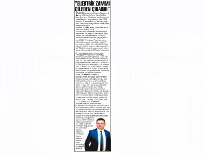 `ELEKTRİK ZAMMI ÇİLEDEN ÇIKARDI` (KORKUTELİ MANŞET-03.06.2022)