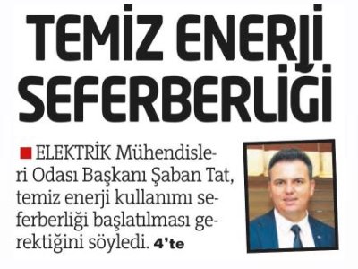 TEMİZ ENERJİ SEFERBERLİĞİ (ANTALYA EKSPRES - 22.06.2022)