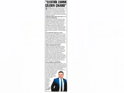 `ELEKTRİK ZAMMI ÇİLEDEN ÇIKARDI` (KORKUTELİ MANŞET-03.06.2022)