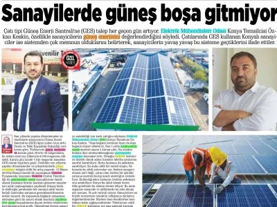 SANAYİCİ YÜZÜNÜ GÜNEŞE DÖNDÜ (KONYANIN SESİ, 17.06.2022)