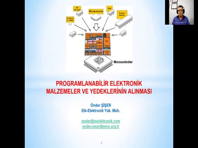 PROGRAMLANABİLİR ELEKTRONİK MALZEMELERİN TESTLERİ VE YEDEK ALMA BAŞLIKLI WEBİNAR DÜZENLENDİ