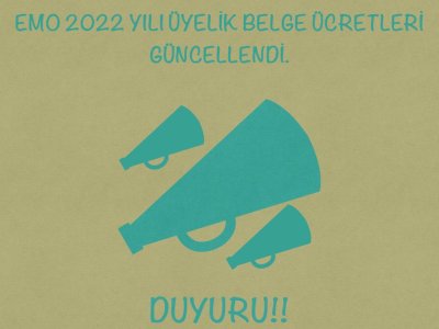 GÜNCELLENEN BELGE ÜCRETLERİ