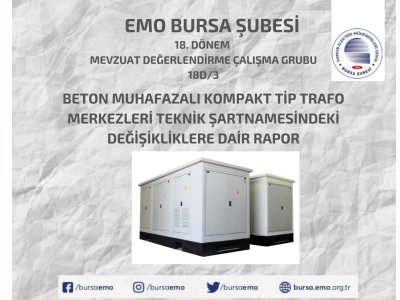 BETON MUHAFAZALI KOMPAKT TİP TRAFO MERKEZLERİ TEKNİK ŞARTNAMESİ