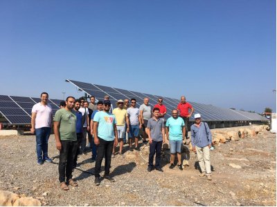 GÜNEŞ ENERJİSİ SANTRALİNE TEKNİK GEZİ DÜZENLENDİ.