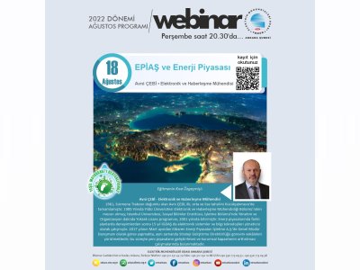 EPİAŞ VE ENERJİ PİYASASI BAŞLIKLI WEBİNAR GERÇEKLEŞECEK