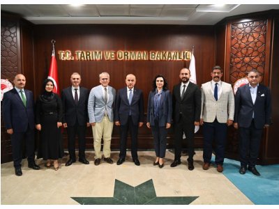 TARIM VE ORMAN BAKANI PROF. DR. VAHİT KİRİŞÇİ MAKAMINDA ZİYARET EDİLDİ
