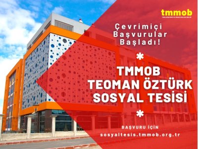 TMMOB TEOMAN ÖZTÜRK SOSYAL TESİSİ 2022-2023 DÖNEMİ KAYIT BAŞVURULARI BAŞLADI
