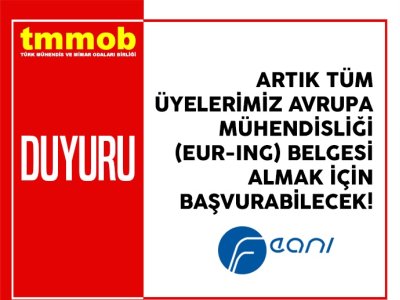 EUR-ING BELGESİ`NE İLİŞKİN