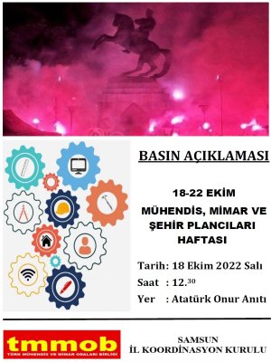 MÜHENDİS MİMAR VE ŞEHİR PLANCILARI HAFTASI ETKİNLİKLERİ