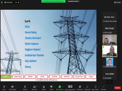 ENDÜSTRİYEL TESİSLER İÇİN GÜÇ KALİTESİ PARAMETRELERİNİN ÖLÇÜMÜ, ANALİZİ VE DEĞERLENDİRİLMESİ KONULU WEBİNAR ONLİNE DÜZENLENDİ