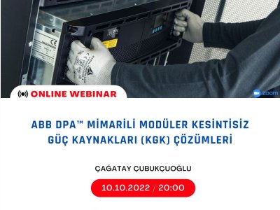 ABB DPA MİMARİLİ MODÜLER KESİNTİSİZ GÜÇ KAYNAKLARI (KGK) ÇÖZÜMLERİ SEMİNERİ GERÇEKLEŞTİRİLDİ