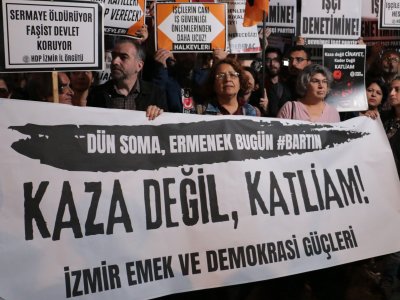 DÜN SOMA, ERMENEK BUGÜN <B>#BARTIN</B>
<BR>KAZA DEĞİL, <B>KATLİAM! </B>