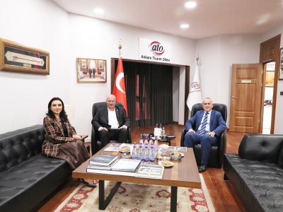 EMO ANKARA ŞUBESİ`NDEN ANKARA TİCARET ODASI BAŞKANI`NA ZİYARET