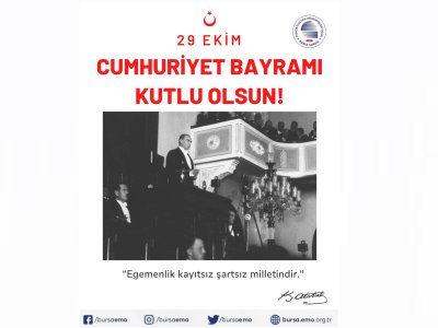 29 EKİM CUMHURİYET BAYRAMI KUTLU OLSUN