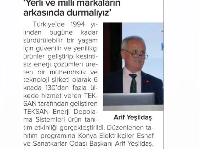 YERLİ VE MİLLİ MARKALARIN ARKASINDA DURMALIYIZ (ANADOLUDA BUGÜN GAZETESİ, 22.11.2022)