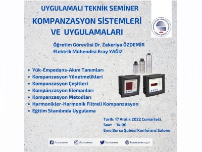 ` KOMPANZASYON SİSTEMLERİ VE UYGULAMALARI` UYGULAMALI TEKNİK SEMİNER