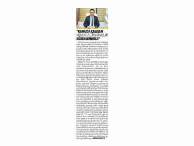 `KAMUDA ÇALIŞAN MÜHENDİSLERİN MAAŞLARI DÜZENLENMELİ!` (16.12.2022 - ANTALYA YÜZYÜZE)