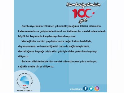 CUMHURİYETİMİZİN 100.YILI
