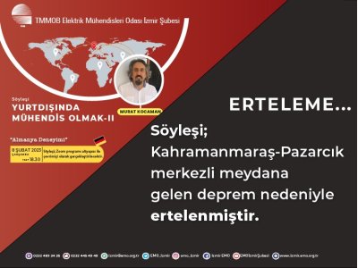 <B>ERTELENDİ</B>: YURTDIŞINDA MÜHENDİS OLMAK: ALMANYA DENEYİMİ