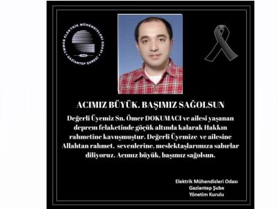 ACIMIZ BÜYÜK. BAŞIMIZ SAĞOLSUN