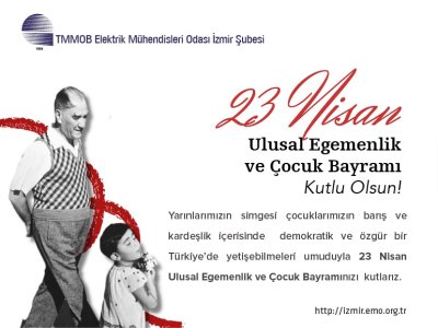 23 NİSAN ULUSAL EGEMENLİK VE ÇOCUK BAYRAMINIZI KUTLARIZ