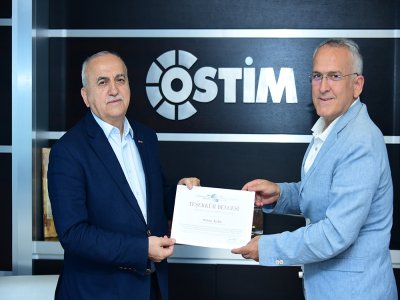 OSTİM BAŞKANI ORHAN AYDINA NEZAKET ZİYARETİ