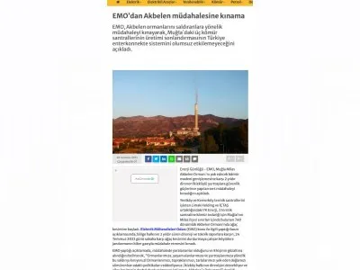 EMODAN AKBELEN MÜDAHALESİNE KINAMA (ENERJİGUNLUGU.NET)