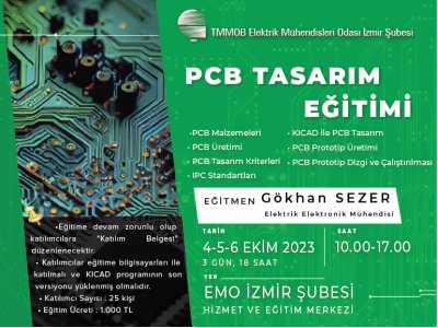 PCB TASARIM EĞİTİMİ - <B>ONLİNE KAYIT</B>