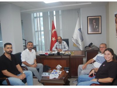 HAGER ELEKTRİK FİRMASI DOĞU AKDENİZ & GÜNEYDOĞU ANADOLU BÖLGE MÜDÜRÜ SN. SEFER ACER EMO MERSİN ŞUBE YÖNETİM KURULU BAŞKANIMIZ ALKAN ALKAYA`YI MAKAMINDA ZİYARET ETTİ.