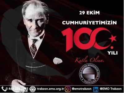 CUMHURİYETİMİZİN 100.YILI KUTLU OLSUN