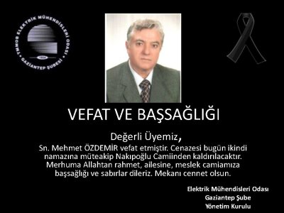 VEFAT VE BAŞSAĞLIĞI