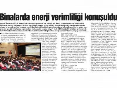 BİNALARDA ENERJİ VERİMLİLİĞİ KONUŞULDU (GERÇEK ALANYA-31.10.2023)