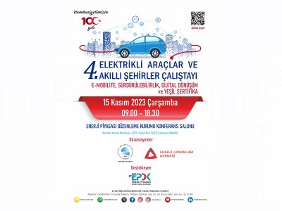 4. ELEKTRİKLİ ARAÇLAR VE AKILLI ŞEHİRLER ÇALIŞTAYI PROGRAMI YAYINLANDI