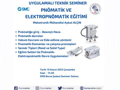 PNÖMATİK VE ELEKTROPNÖMATİK UYGULAMALI TEKNİK SEMİNERİ