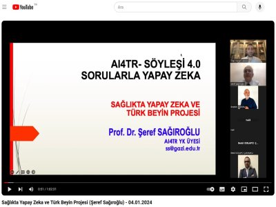 SAĞLIKTA YAPAY ZEKÂ VE TÜRK BEYİN PROJESİ BAŞLIKLI SUNUM GERÇEKLEŞTİ