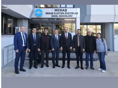 EMO MERSİN ŞUBE YÖNETİM KURULU ÜYELERİMİZDEN MERAM ELEKTRİK DAĞITIM A.Ş GENEL MÜDÜRLÜĞÜ`NE ZİYARET