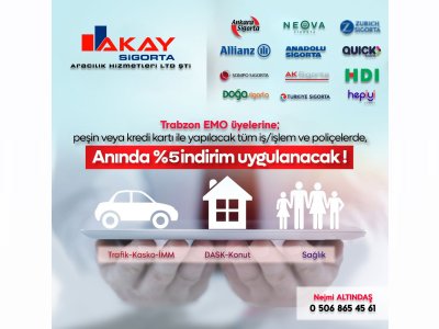 AKAY SİGORTA ARACILIK HİZMETLERİ LTD. ŞTİ İNDİRİM PROTOKOLÜ