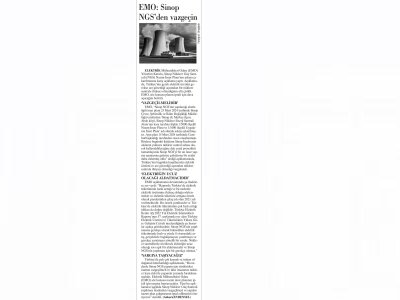 EMO: SİNOP NGS DEN VAZGEÇİN (GÜNLÜK EVRENSEL)