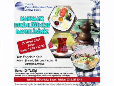 ÜYELERİMİZLE KAHVALTI ETKİNLİĞİNDE BULUŞUYORUZ!