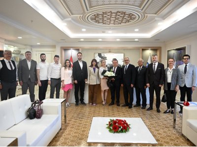 ANTALYA MESLEK ODALARI EŞGÜDÜM KURULU`NDAN ANTALYA BÜYÜKŞEHIR BELEDIYE BAŞKANI MUHITTIN BÖCEK`E ZİYARET