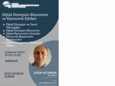 ZOOM WEBINAR: DİJİTAL DÖNÜŞÜM EKONOMİSİ VE EKONOMİK ETKİLERİ