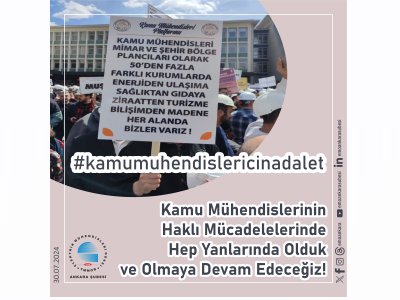 #KAMUMUHENDİSLERİCİNADALET