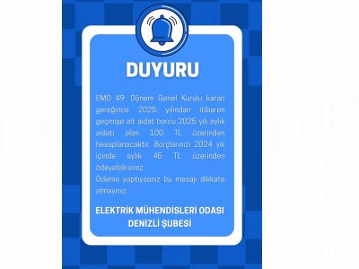 ODA AİDATLARI DEĞİŞİYOR