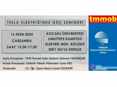 TESLA ELEKTRİĞİNDE GÜÇ SEMİNERİ