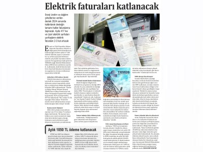 ELEKTRİK FATURALARI KATLANACAK (YENİ YAŞAM)