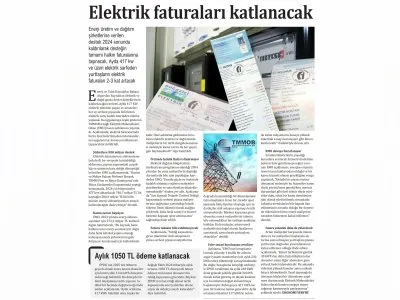 ELEKTRİK FATURALARI KATLANACAK (YENİ YAŞAM)
