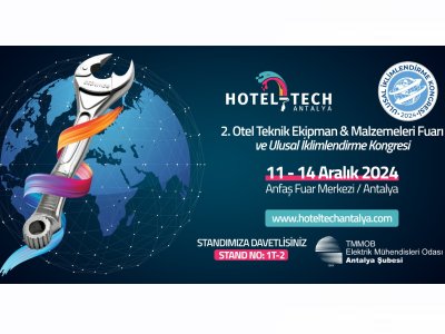 ANTALYA OTEL TEKNİK EKİPMAN VE MALZEMELERİ FUARINDAYIZ