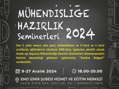 MÜHENDİSLİĞE HAZIRLIK SEMİNERLERİ 2024