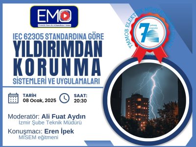 <B>EMO TV</B>: YILDIRIMDAN KORUNMA SİSTEMLERİ